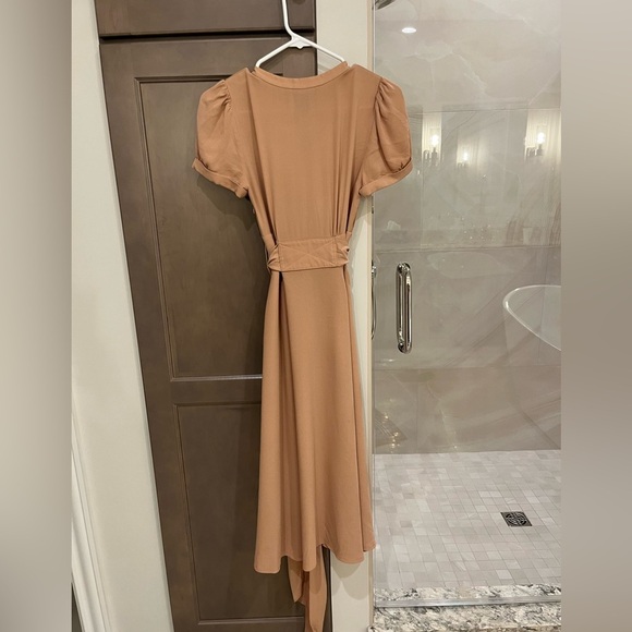 MARC By MARC JACOBS Mimi Old Rose Belted Silk Crepe Dress Size 2 - Picture 4 of 11